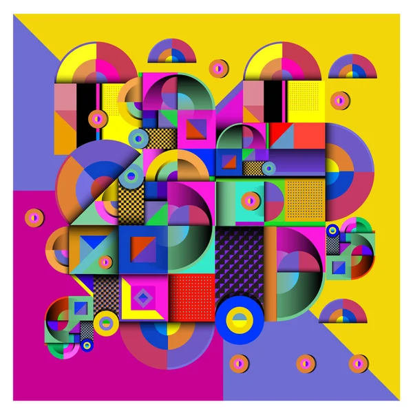 Modaya uygun curvy geometrik memphis öğeleri renkli bir tasarım. Retro 90s doku, desen ve öğeleri tarzı. Modern soyut kültür arka plan tasarımı ve kapak şablonu.