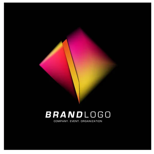 Diseño Geométrico Simple Del Logotipo Del Vector — Archivo Imágenes Vectoriales