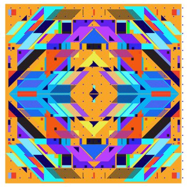 Trendy geometrik öğeleri memphis desen. Retro tarzı doku ve öğeleri. Modern soyut tasarım poster ve kapak şablonu