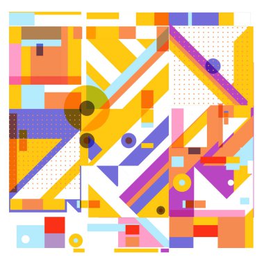 Trendy geometrik öğeleri memphis tasarımı renkli ve parlak. Retro 90s doku, desen ve öğeleri tarzı. Modern arka plan tasarımı ve kapak şablonu.