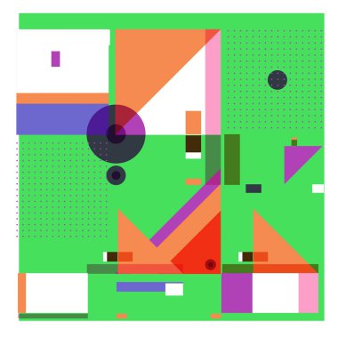 Trendy geometrik öğeleri memphis tasarımı renkli ve parlak. Retro 90s doku, desen ve öğeleri tarzı. Modern arka plan tasarımı ve kapak şablonu.