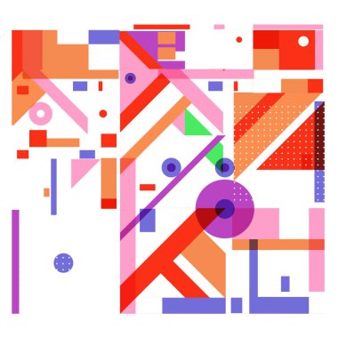 Trendy geometrik öğeleri memphis tasarımı renkli ve parlak. Retro 90s doku, desen ve öğeleri tarzı. Modern arka plan tasarımı ve kapak şablonu.