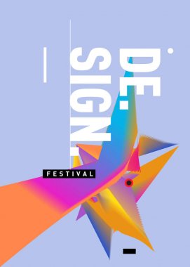 Vektör üçgen geometrik 3d formları. Modern bilgi afiş poster, ileti sunumlar veya kimlik düzenleri için arka. Grafik şablonu ve fikirler