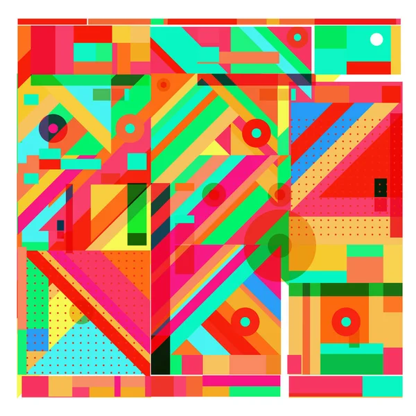Trendige Geometrische Elemente Prägen Das Design Der Grußkarten Textur Muster — Stockvektor