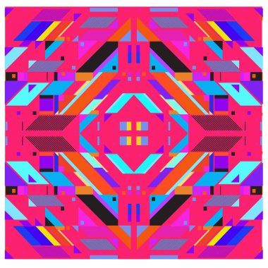 Trendy geometrik öğeleri memphis desen. Retro tarzı doku ve öğeleri. Modern soyut tasarım poster ve kapak şablonu