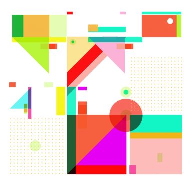 Trendy geometrik öğeleri memphis tebrik kartları tasarımı. Retro tarzı doku, desen ve öğeleri. Modern soyut tasarım poster ve kapak şablonu