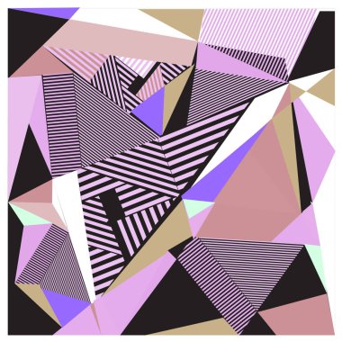 Vektör üçgen geometrik formlar. Modern bilgi afiş poster, ileti sunumlar veya kimlik düzenleri için arka. Grafik şablonu ve fikirler.