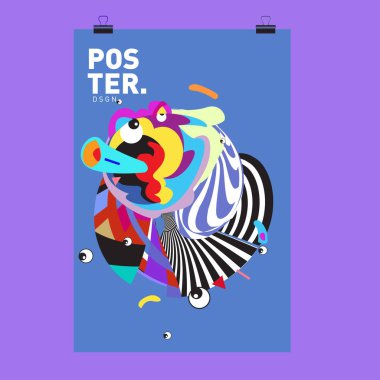 Soyut renkli curvy sıvı kapak, poster. Kabarcık şekillerin düzeni tasarım kompozisyon ve şablon.