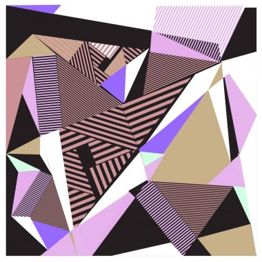 Vektör üçgen geometrik formlar. Modern bilgi afiş poster, ileti sunumlar veya kimlik düzenleri için arka. Grafik şablonu ve fikirler.