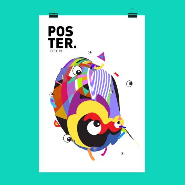 Soyut renkli curvy sıvı kapak, poster. Kabarcık şekillerin düzeni tasarım kompozisyon ve şablon.