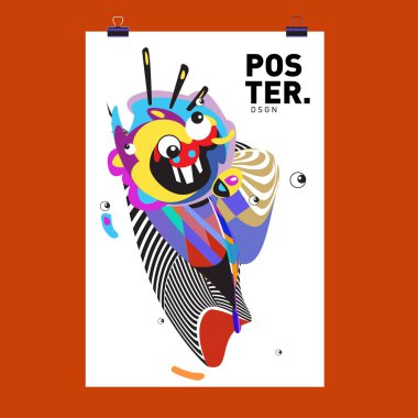 Soyut renkli curvy sıvı kapak, poster. Kabarcık şekillerin düzeni tasarım kompozisyon ve şablon.