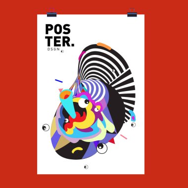 Soyut renkli curvy sıvı kapak, poster. Kabarcık şekillerin düzeni tasarım kompozisyon ve şablon.