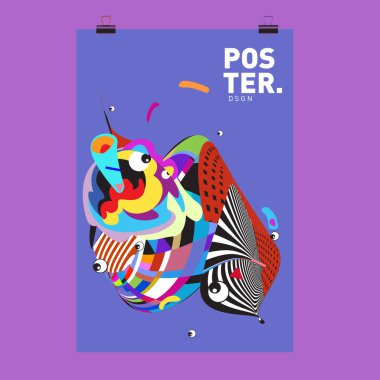 Soyut renkli curvy sıvı kapak, poster. Kabarcık şekillerin düzeni tasarım kompozisyon ve şablon.