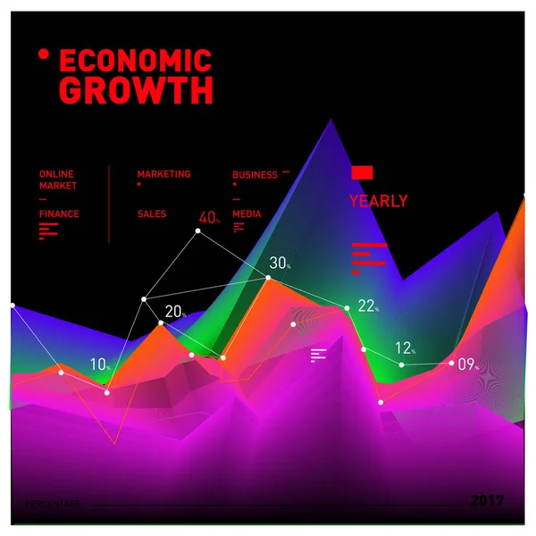 Vektor Illustration Mobile Apps Digitales Marketing Apps Plakat Und Dynamische — Stockvektor