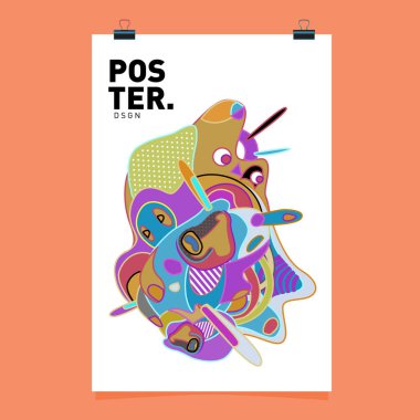 Sıvı renk küme kapsıyor. Sıvı şekiller kompozisyon. Fütüristik tasarım poster. Vektör düzeni tasarım şablonu.