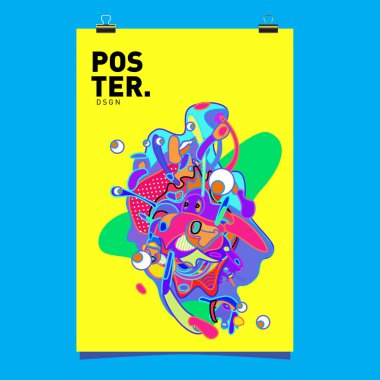 Sıvı renk küme kapsıyor. Sıvı şekiller kompozisyon. Fütüristik tasarım poster. Vektör düzeni tasarım şablonu.