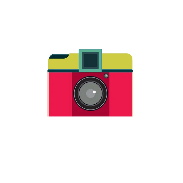 Διάνυσμα Ρετρό Παιχνίδι Πολύχρωμο Κάμερα Λογότυπο Λογότυπο Για Vintage Φωτογραφική — Διανυσματικό Αρχείο