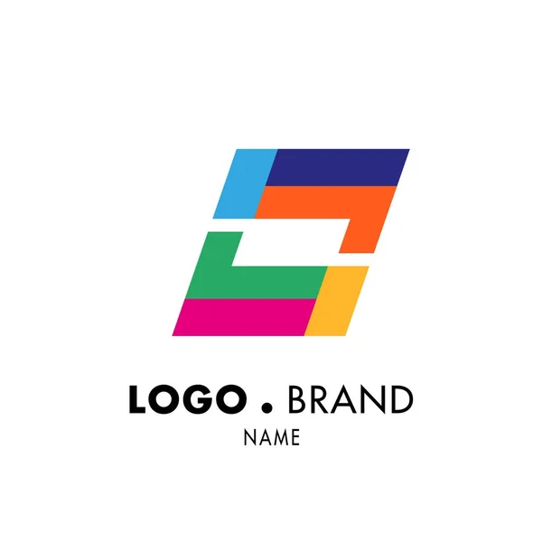 Design Logotipo Abstrato Líquido Colorido Vetorial —  Vetores de Stock