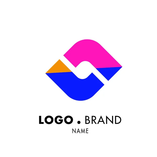 Design Logotipo Abstrato Líquido Colorido Vetorial —  Vetores de Stock