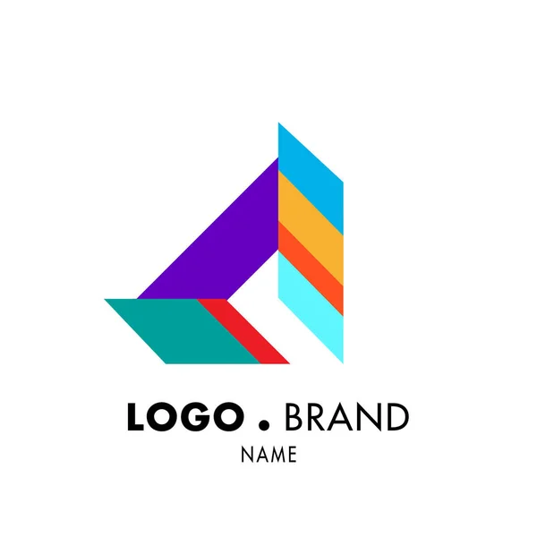 Vector Colorful Liquid Abstract Logo Design — Stock Vector