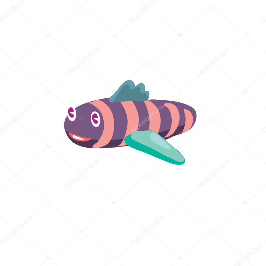Vector illustration cute and funny face for toy shop logo