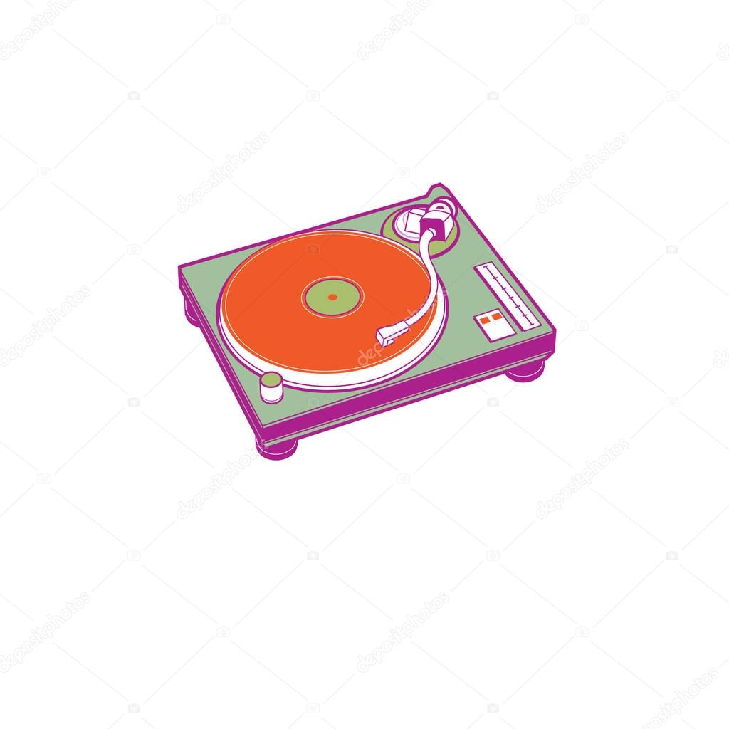 Let's rock logo and icon for music event.  badge, and symbol of music