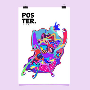 Sıvı renk küme kapsıyor. Sıvı şekiller kompozisyon. Fütüristik tasarım poster. Vektör düzeni tasarım şablonu.