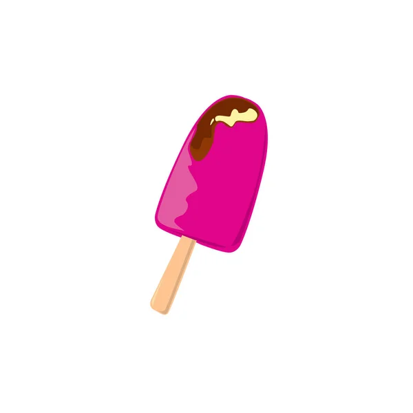矢量插画甜冰淇淋图标和徽标 — 图库矢量图片