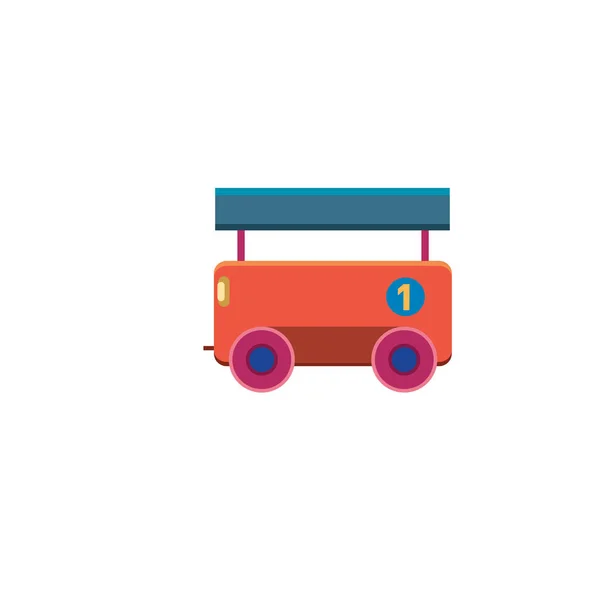 子供のためのベクトル図ビンテージおもちゃの車 — ストックベクタ