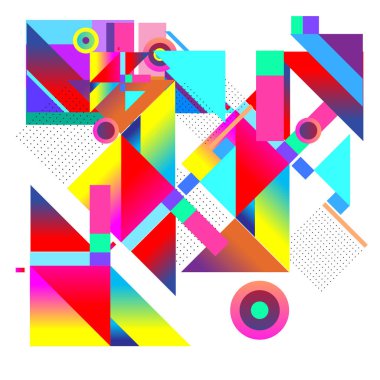 Vektör üçgen geometrik 3d formları. Modern bilgi afiş poster, ileti sunumlar veya kimlik düzenleri için arka. Grafik şablonu ve fikirler.