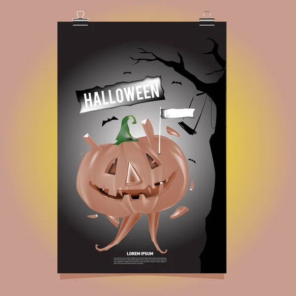 Happy Halloween Poster. Vector illustration halloween Party.