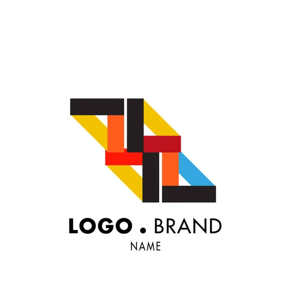 Design Logotipo Abstrato Líquido Colorido Vetorial —  Vetores de Stock