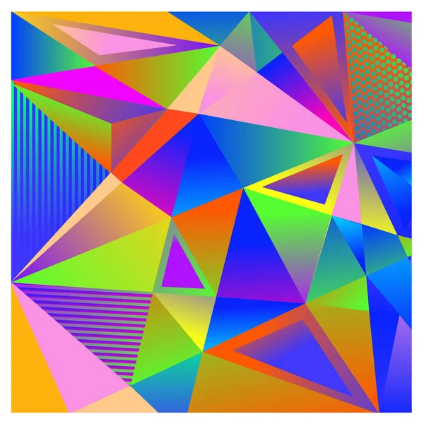 Eléments Géométriques Tendance Memphis Conception Cartes Vœux Texture Style Rétro — Image vectorielle