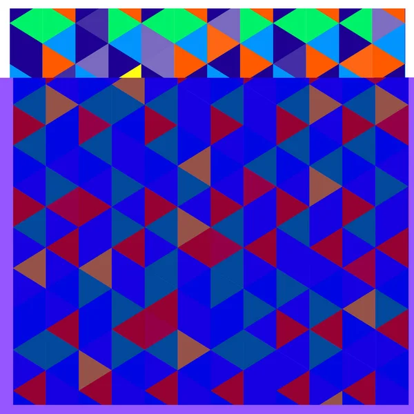 Vetor Abstrato Cubo Geométrico Triângulo Padrão Colorido Angular Plano Fundo — Vetor de Stock