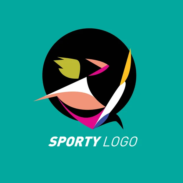 Colorful Dynamic Sport Logo and Icon. Sport Event and Health Activity Design Template.