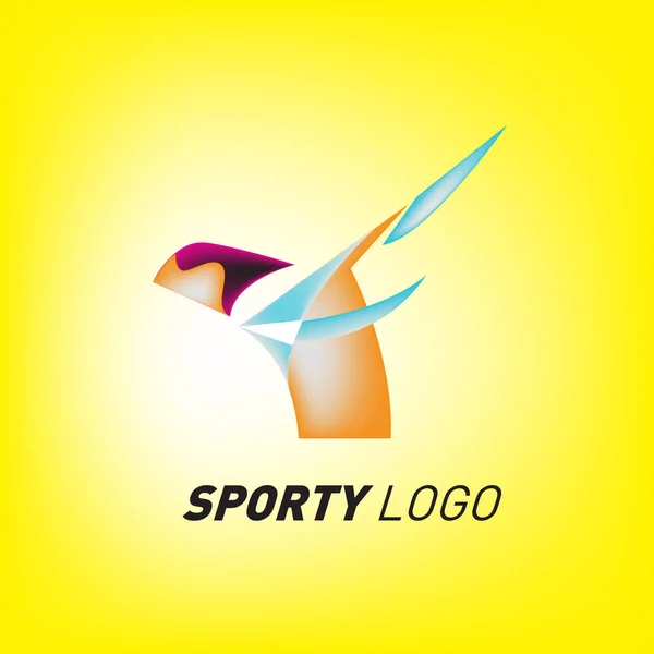 Colorful Dynamic Sport Logo and Icon. Sport Event and Health Activity Design Template.