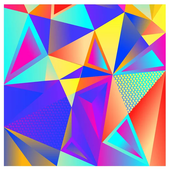 Trendy Geometric Elements Memphis Greeting Cards Design Retro Style Texture — Stock Vector