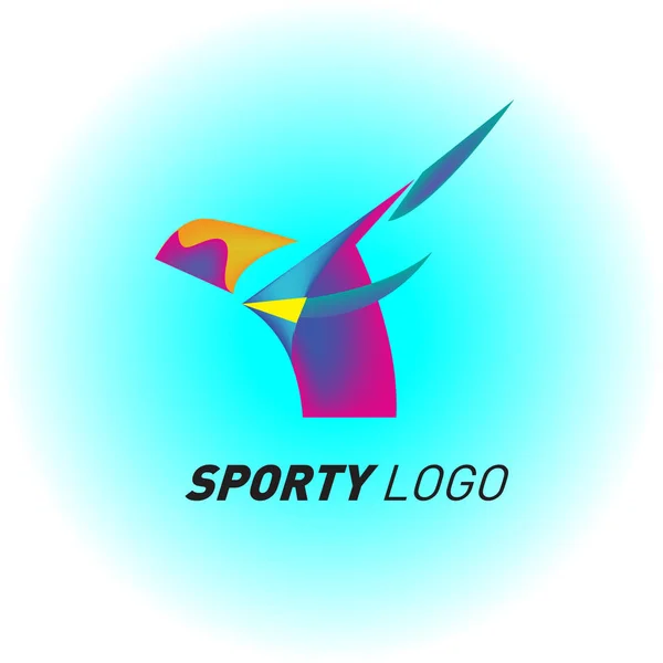 Colorful Dynamic Sport Logo and Icon. Sport Event and Health Activity Design Template.