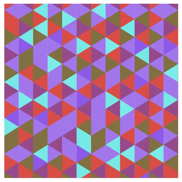 Vector Abstrakt Geometrisk Kub Och Triangel Kantiga Färgglada Mönster Bakgrunden — Stock vektor