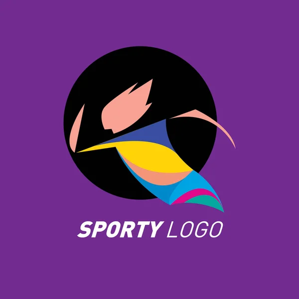 Colorful Dynamic Sport Logo and Icon. Sport Event and Health Activity Design Template.