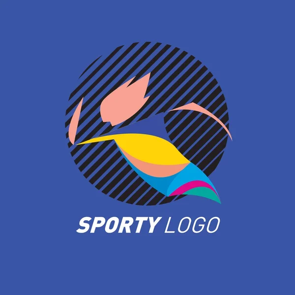 Colorful Dynamic Sport Logo and Icon. Sport Event and Health Activity Design Template.