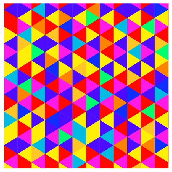 Vector Abstracto Geométrico Cubo Triángulo Patrón Colorido Angular Fondo Para — Vector de stock