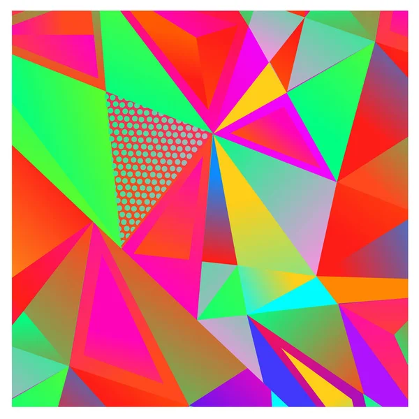 Vector Abstract Geometric Cube Triangle Angular Colorful Pattern Background Layout — Stock Vector