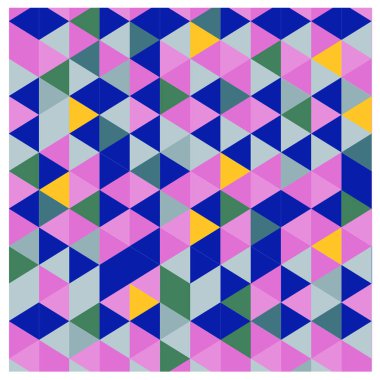 Vektör soyut geometrik küp ve üçgen açısal renkli desen. Arka plan düzen tasarım ve poster için.