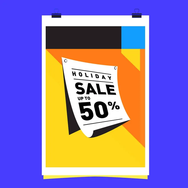 Πώληση Μέμφις Στυλ Web Banner Αφίσα Έκπτωση Μόδα Και Ταξίδια — Διανυσματικό Αρχείο