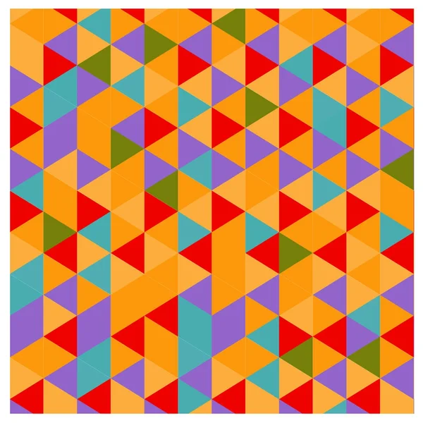 Vecteur Abstrait Géométrique Cube Triangle Angulaire Motif Coloré Contexte Pour — Image vectorielle
