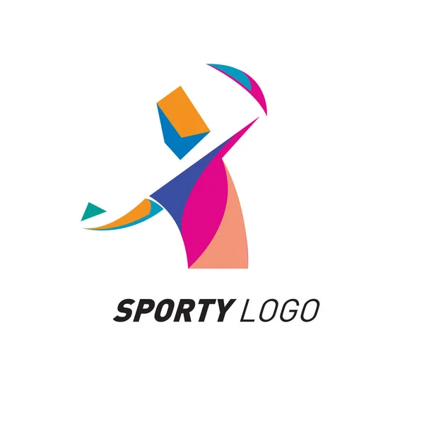 Colorful Dynamic Sport Logo and Icon. Sport Event and Health Activity Design Template.