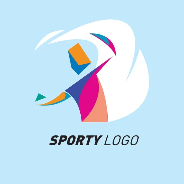 Colorful Dynamic Sport Logo and Icon. Sport Event and Health Activity Design Template.