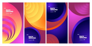 Vektör Renkli Etnik Geometrik Desen Arkaplanı Ayarlandı. Banner, Poster, Kapak, Paketleme Şablonu için Desen Arkaplan Resimleri. - Vektör