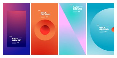 Vektör Renkli Etnik Geometrik Desen Arkaplanı Ayarlandı. Banner, Poster, Kapak, Paketleme Şablonu için Desen Arkaplan Resimleri. - Vektör